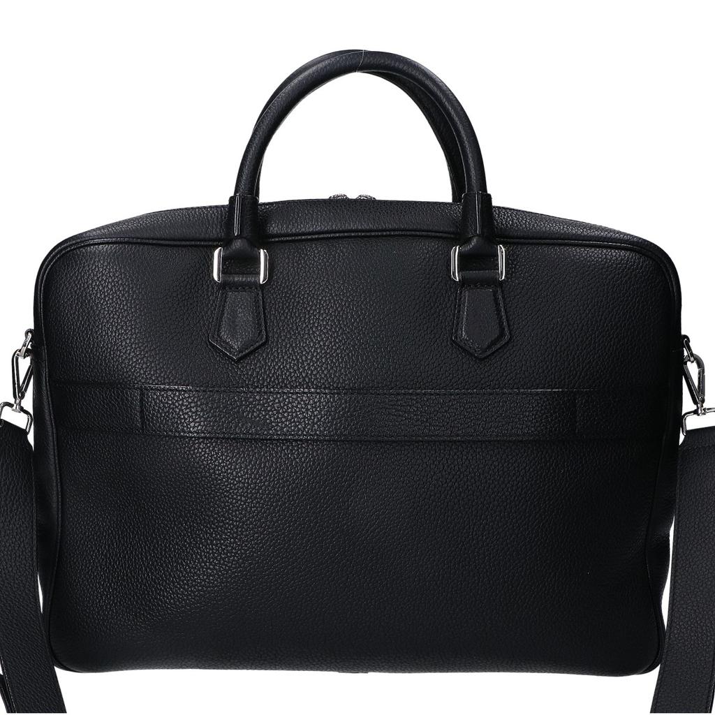 SERAPIAN CACHEMIRE Leder Slim Business Tasche Aktentasche schwarzGebraucht