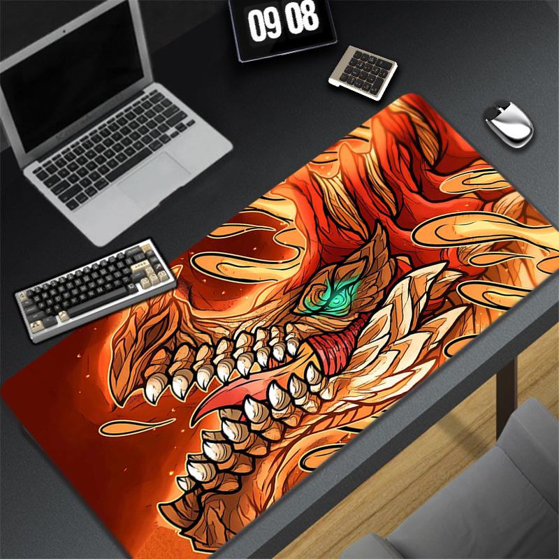 Monster Hunter Mouse Pad Gamer Mousepad Company Keyboard Mat Mause Gamer PC Cabinet Desk Table Pad Gaming Laptop Large Deskmat
