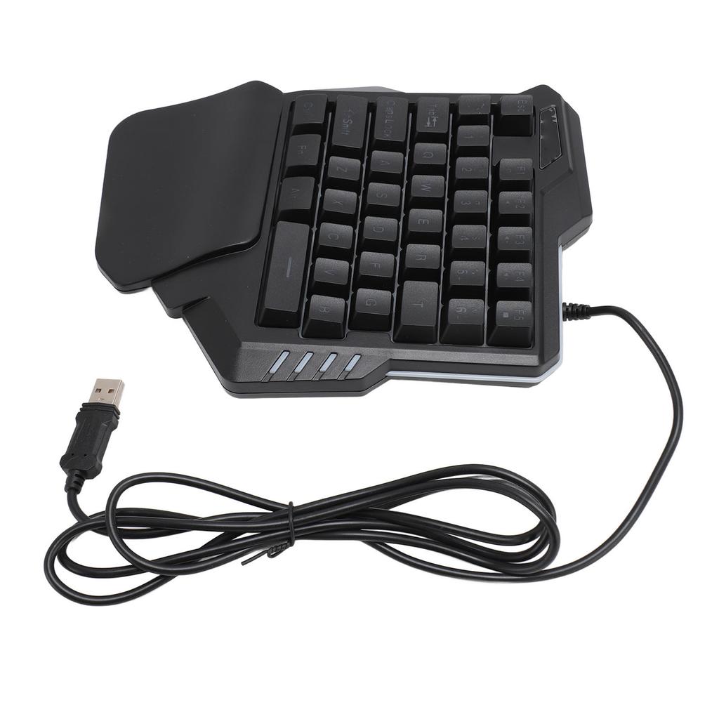 One Handed Gaming Keyboard 35 Keys Portable Gaming Keypad Backlight Gaming Keypad Ergonomic Gaming Controller for
