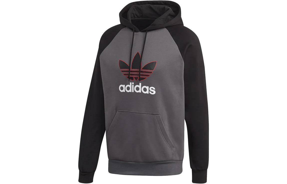 Adidas Originals 2.0 Linear Overhead Hoodie Sweatshirt Men s Dark Gray FT9276 S