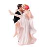 Resin Couple Doll Bride Groom Styling Micro Landscape Ornaments For Wedding Engagement Cake Decoration