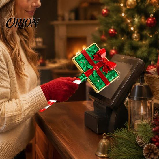Бесконтактная платежная палочка, Рождественская палочка Tap-to-Pay, Держатель для кредитной карты с ручкой в виде леденца-трости, Милый для терминала, Санта, Снеговик, Елка, Пряничный человечек