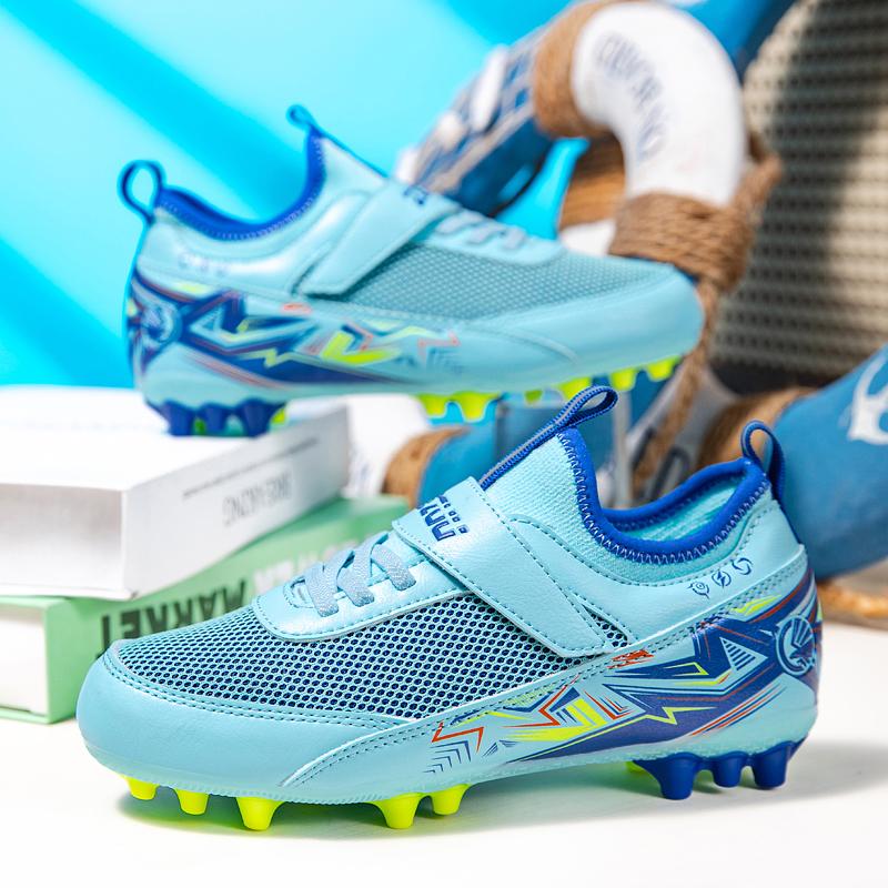 New Men Kids Football Boots Grass Cleats Match Soccer Shoes Training Shoes Boys Professional Non-Slip Ultralight