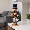 Halloween Nutcracker Walnut Soldier Solid Wood Decoration Ornament Gift Crafts Ornament Halloween Home Atmosphere Decoration