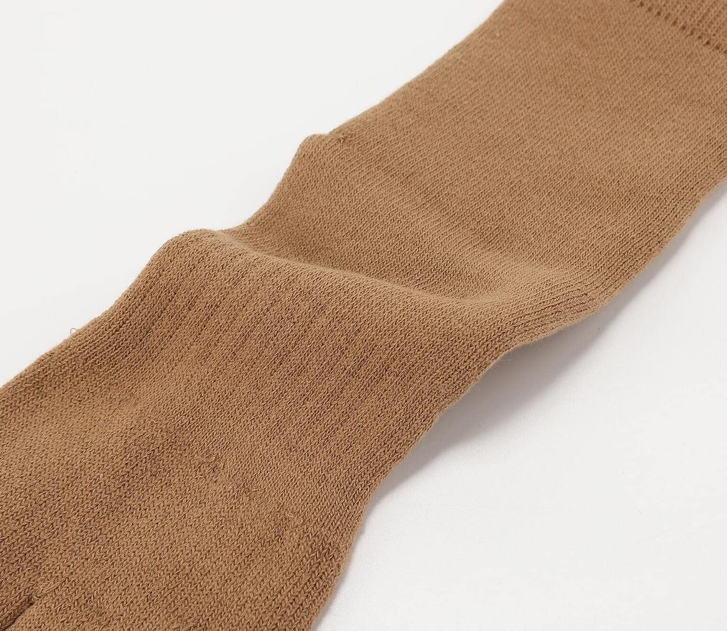 WIOIW Sports Socks for Outdoor Thick Pile Thick Towel Set of 3 Women's Five-Toe Socks, Running, Trekking, Sole, Fabric, Cotton,