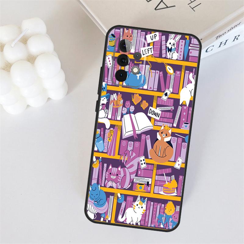 

Library In Wonderland For Samsung Galaxy A53 A33 A55 A35 A15 A22 A32 A52 A54 A34 A14 A56 A36 A26 A16 A05 A06 Case Samsung A72
