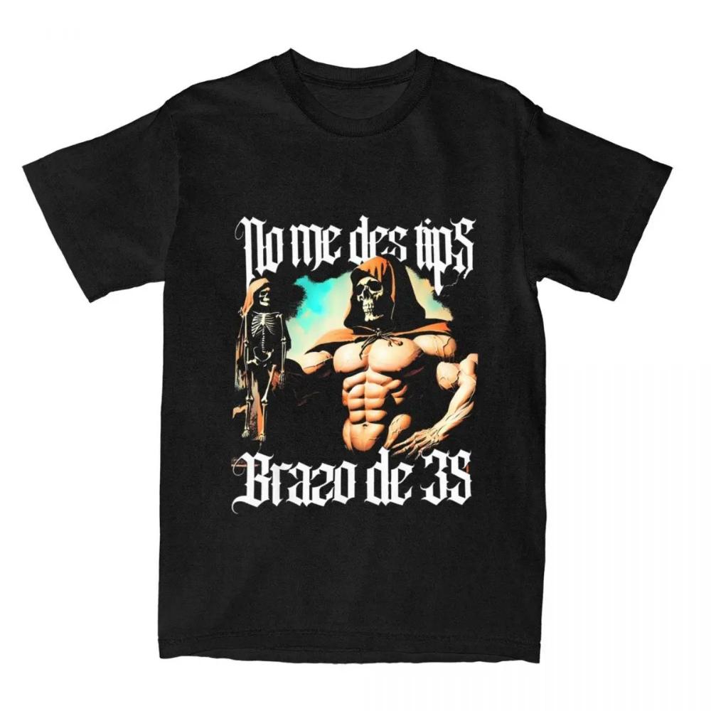 Fitness T-shirt Calacas Chidas Gym Fitness Con Frases Sarcasticas T-shirt Men Women Retro Tees Tops Streetwear Casual Unisex S