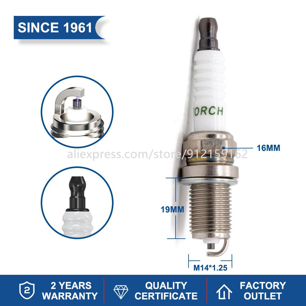 4pcs Original Torch Spark Plug Candle Replace Igntion System Model DK7RTC L7RTC E7C F6RTC 5K6RTC F9RC B8RC A7TC QH5RTC-13 E6TC