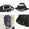Sleek Black Magnetic Motorbike Bag With Waterproof Cover For Oil Fuel Tank