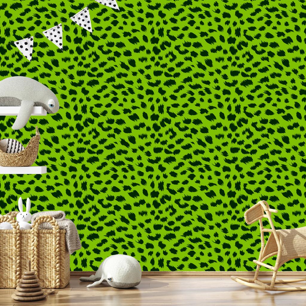 Lime Green Leather and Bottle Green Wallpaper 50x1000
