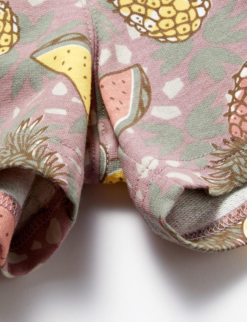 by Beams Top and bottom set cut and sew shorts camel 130 [Look Mini] &