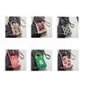 A Spacious Knitted Small Mobile Wallet with a Crossbody Strap, Suitable for Women Traveling with Small Items