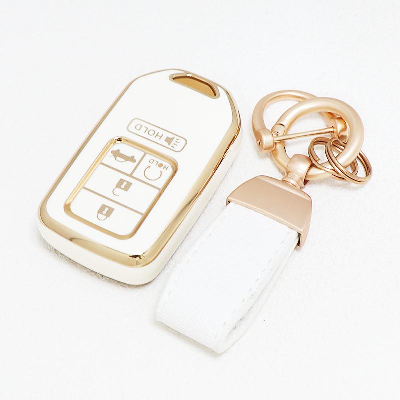 Keychain Protector 4/5 Buttons Shell Fob For Honda Crv Hrv Legend Jazz City Odyssey Civic Rr Vti Smart Remote Car Key Case Cover