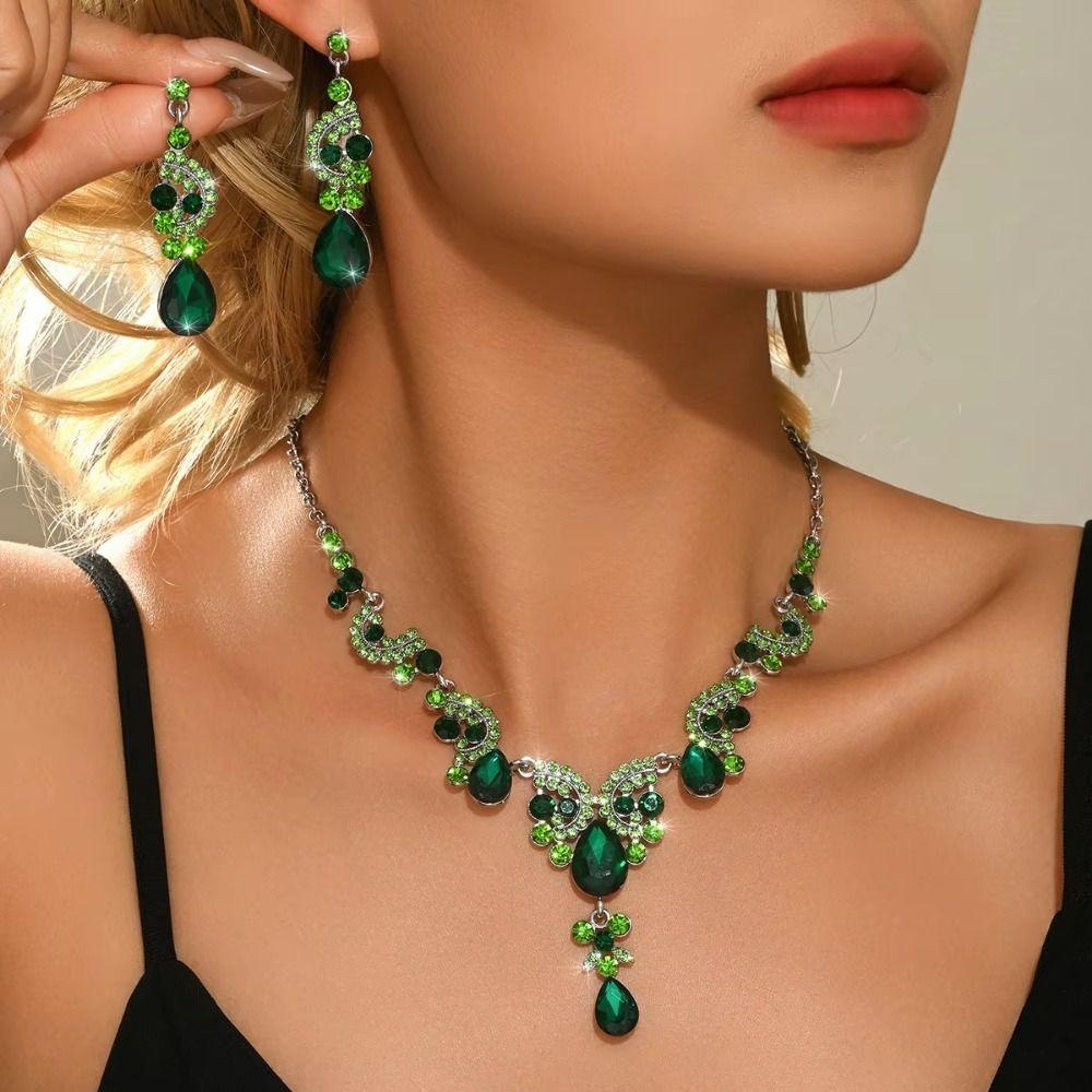 Luxury Women's Jewelry Sets Rhinestone Bridal Jewelry Set Women's Accessories