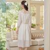 Bailuyu Women's Loose-Fit 3/4 Sleeve Round Neck Maxi Dress