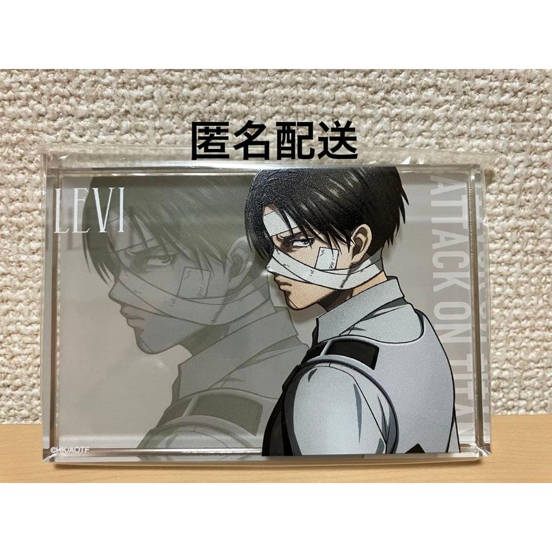 Used Attack on Titan Baseyard Tokyo Levi Acrylic Block