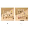 Tiered Stepped Wood Jewelry Holder Rack For Bracelet Necklace Storage Wooden Construction Wrist Accessories Holder