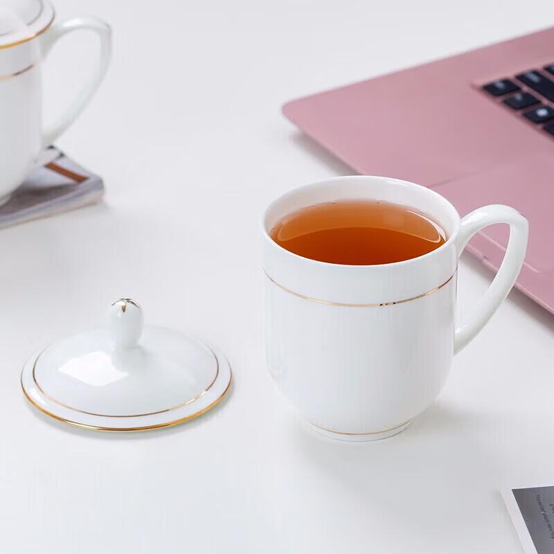 Boyiduo Gold Rim Bone China Conference Cups