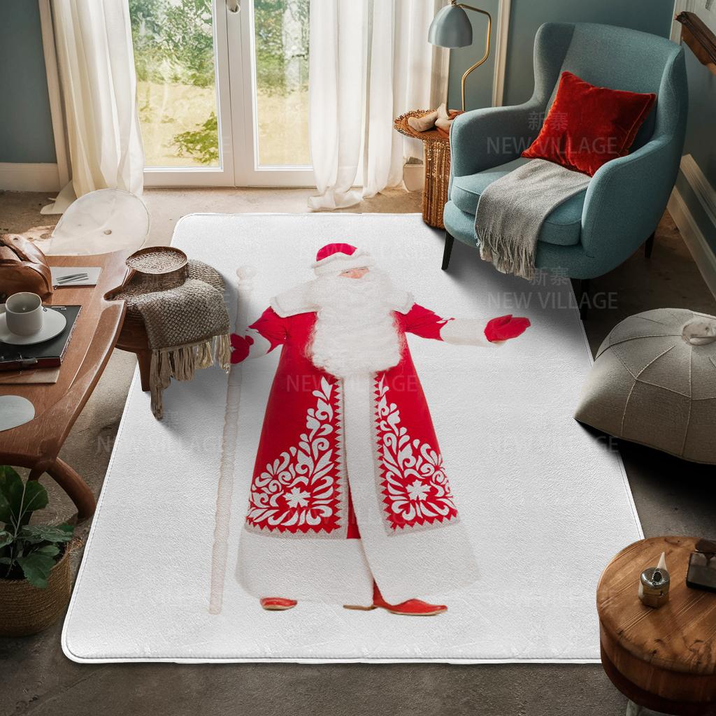 House Entrance Carpet Home Door Mat Living Room Bath Foot Bathroom Non-slip Water Absorption Rugs Bath Merry Christmas Winter