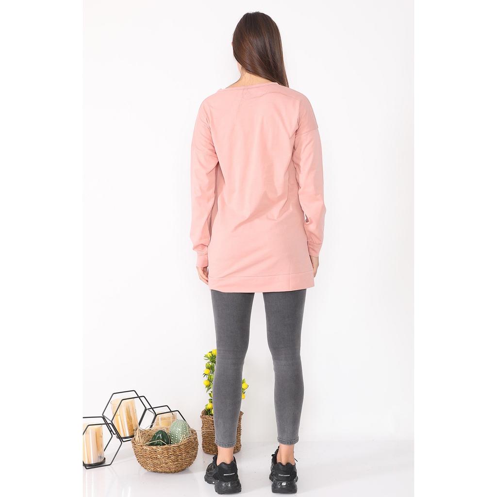 Tunika-Sweatshirt für Damen mit Charakterdruck