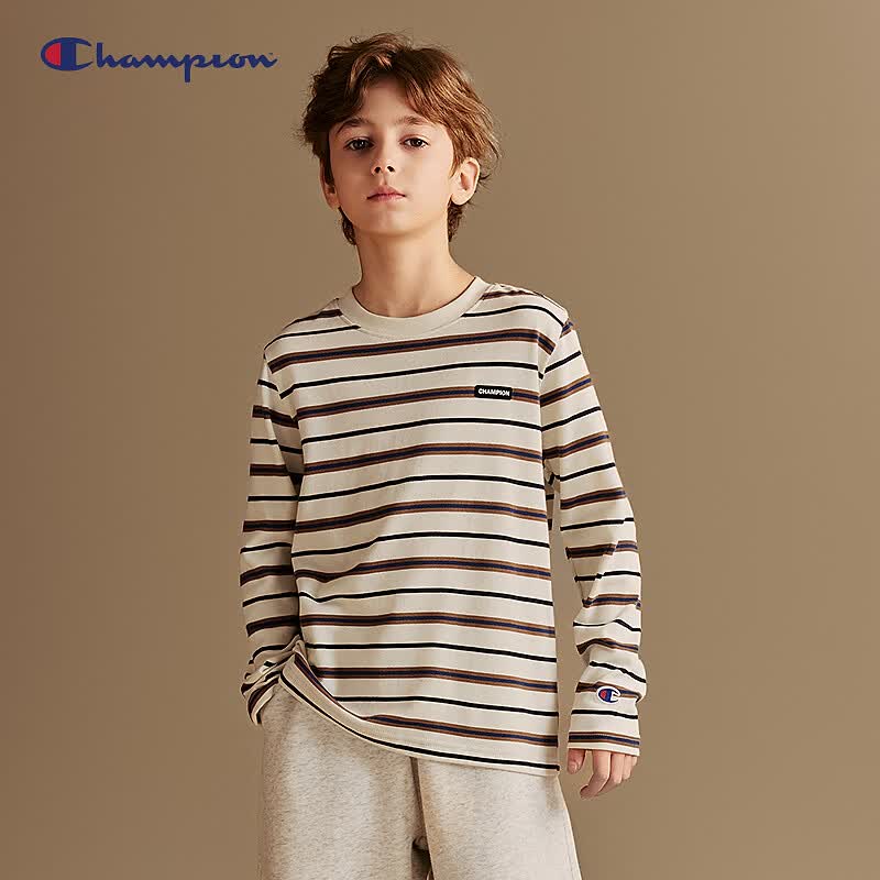 Champion Unisex Striped Long Sleeve T-Shirt