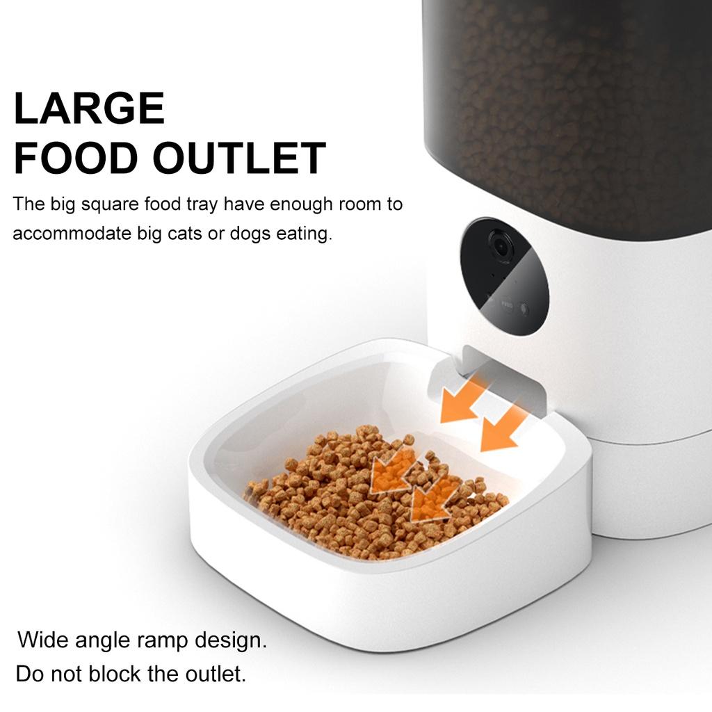 Αυτόματη τροφοδοσία κατοικίδιων 4L APP Έλεγχος χρονισμού τροφοδοσίας Φωνητική εγγραφή Διανομέας τροφών για κατοικίδια Βίντεο/Έκδοση WiFi/κουμπιού