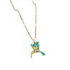 Light Luxury Color Woodpecker Zircon Design Versatile Korean Style Niche Design Live Necklace