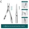 1/2/3Pcs Stainless Steel Toenail Clippers Set With Ergonomic Handle,Includes Wide Mouth Angled Scissors,Nail File Cuticle Tool