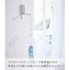 Yamazaki [Drywall Push Pins - Magnet Included] Wind Chime & Shimenawa Holder, White, Approx. W2.4 x D2.3 x H11cm, Tower, Easy to Attach with Magnet,