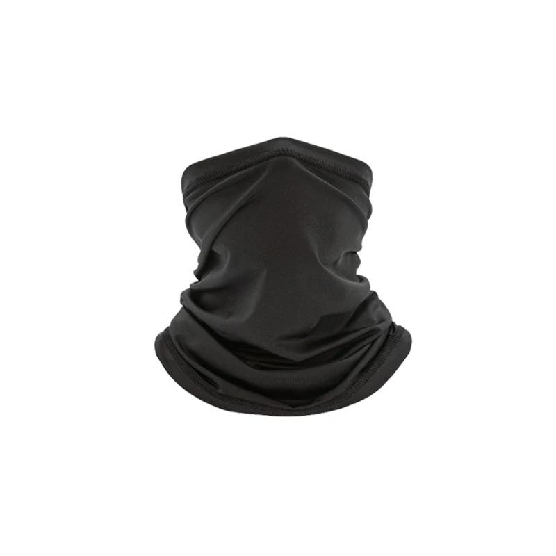 

Cycling Face Mask Absorb Sweat Breathable Fishing Training Sport UV Face Scarf Neck Gaiter Summer Face Bandana чорний