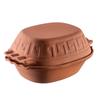 KADAX Roman Clay Pot Oval with Lid
