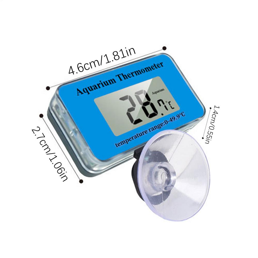 

Цифровой ЖК-термометр для аквариума с зондом-присоской, электронный термометр для измерения температуры воды в аквариуме синий