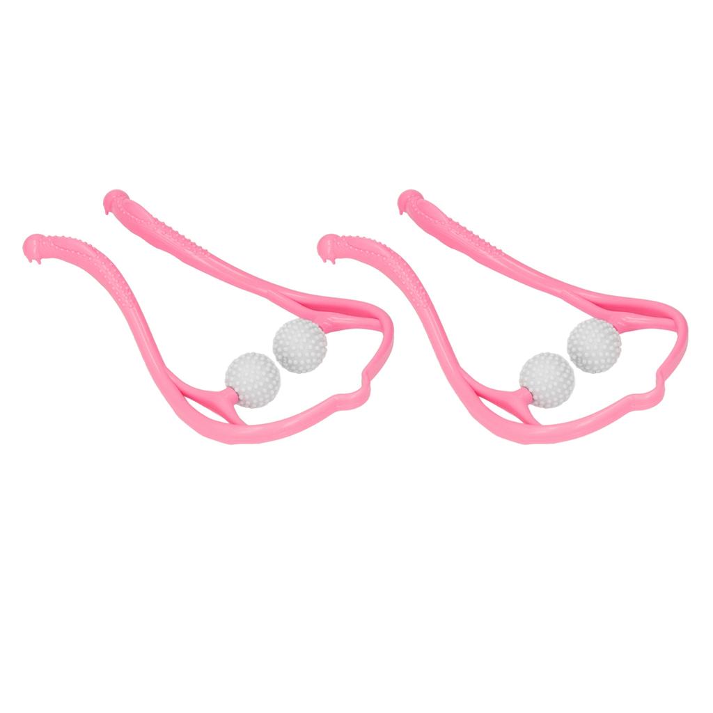 2pcs Neck Massager Dual Trigger Point Ergonomic Handheld Massager for Neck Shoulder