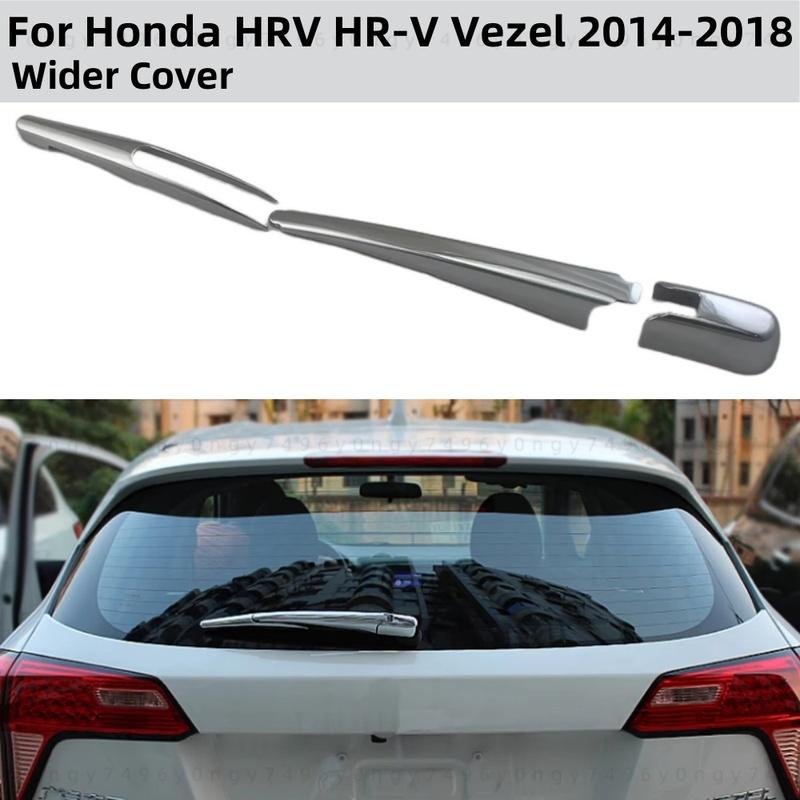 Neues Auto ABS Chrom Zubehör Verchromt Heckscheibenwischer Abdeckung Zierleiste Klebe-Stil Für Honda HRV HR-V Vezel 2014 2016 2017 2018