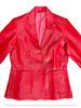 Handgefertigtes Lammleder Rot Party Stilvoller Blazer Damen Designer Formell Echt