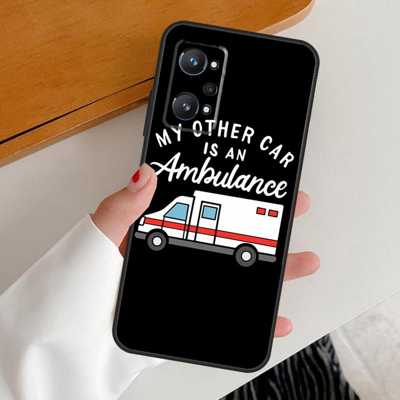 Ambulance Car For Realme 15 GT7 Pro GT6 10 11 12 13 14 Pro Plus C65 C67 C63 C61 C51 C53 C35 C75 C55 Case