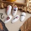 Autocolant pentru unghii în relief de Halloween Decal Craniu Ose de păianjen Dovleac Decor pentru unghii