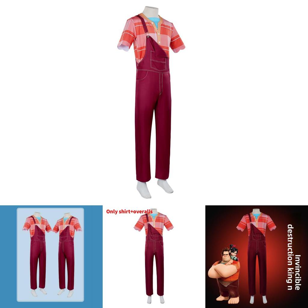 Wreck It Ralph Halloween Cosplay Outfit With Polyester Material And Casual Style For Costume Parties