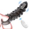 Penis Vibrator For Men Penis Enlargement Sleeve Delay Ejaculation Cock Ring Reusable Condom Penis Extender Adult Sex Toy For Men