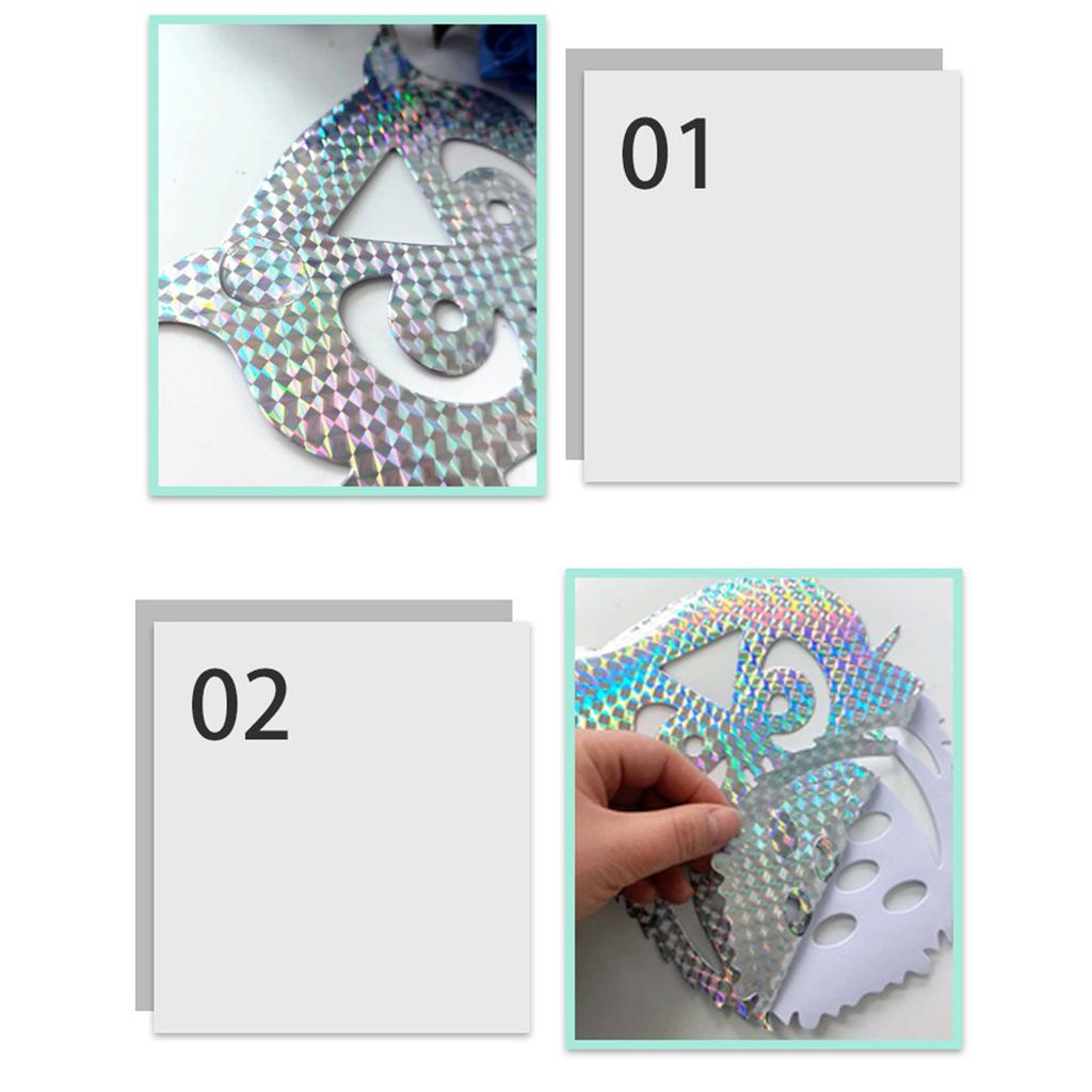 10 Stück klebrige Eulen-Typ blinkende Vogelstücke für Obstgarten, Balkon