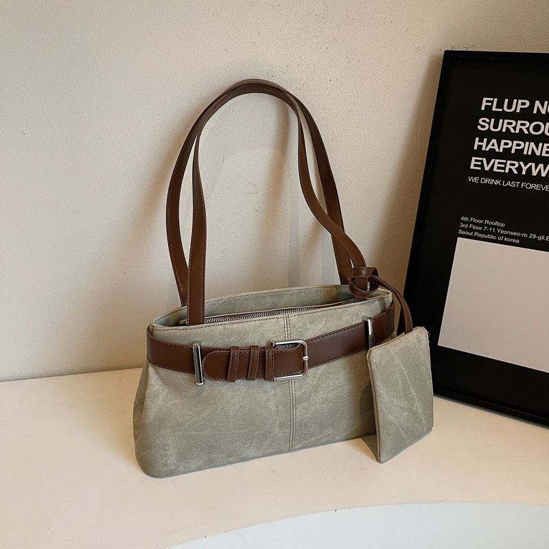 High End Versatile Armpit Bag Large Capacity Bag Fashionable Commuting Casual Retro Single Shoulder Tote Bag