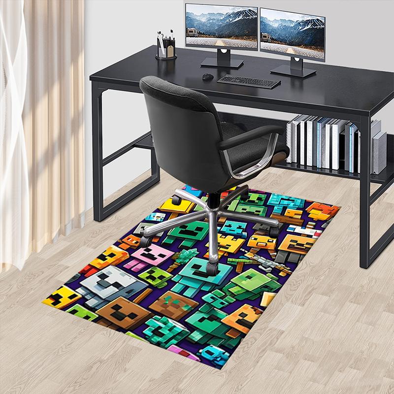 Коврик для офисного кресла Minecraft Пиксель-арт Игровой ковер 60cm by 90cm