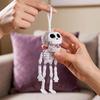 Dolls Halloween Skull Pendant Funny Skeleton Keychains Pull String Skull Head Keyring  Students