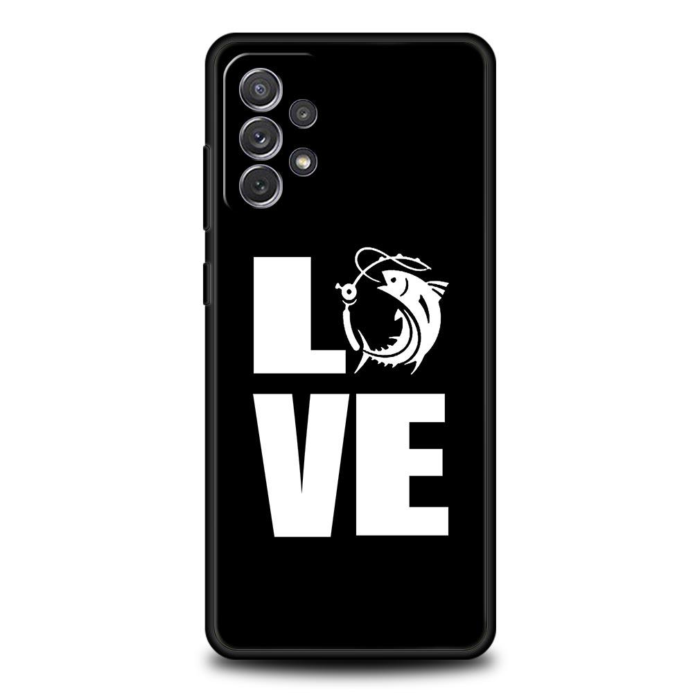Phone Case For Samsung Galaxy A15 A13 A51 A71 A41 A31 A21S A03S A05 A35 A32 A55 A23 A25 A33 A53 A73 5G Cover Carp Fishing Fish