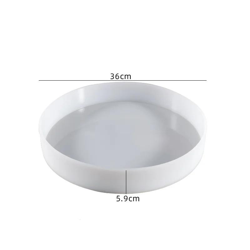 DIY Crystal Epoxy Resin Mold Large Round Ornament River Table Making Silicone Mold
