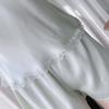 Women's Summer Ice Silk Lace Trim Pajama Set with Chest Pads