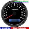 0~12000R/min,0~2000RPM 85mm Tachometer 7 Color Backlight Pointer Tacho Gauge Waterproof for Auto Car Boat Yacht RV 12V24V