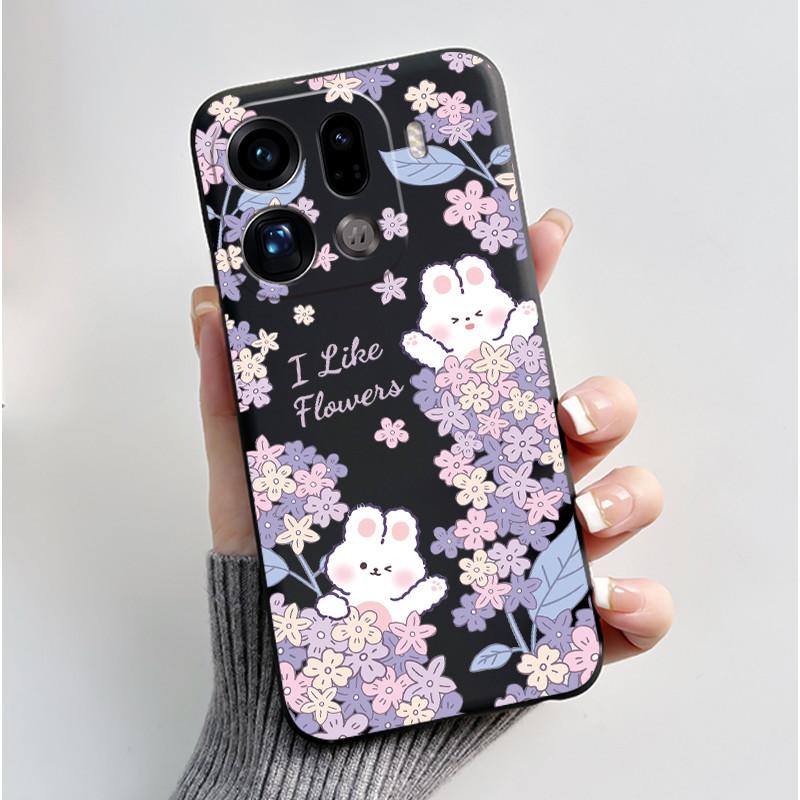 Phone Case For LG Q61/K61 Soft Silicone Black Case Ins Style Popular Pattern Moonlight Love Tree LMQ630N LMQ630 Casing