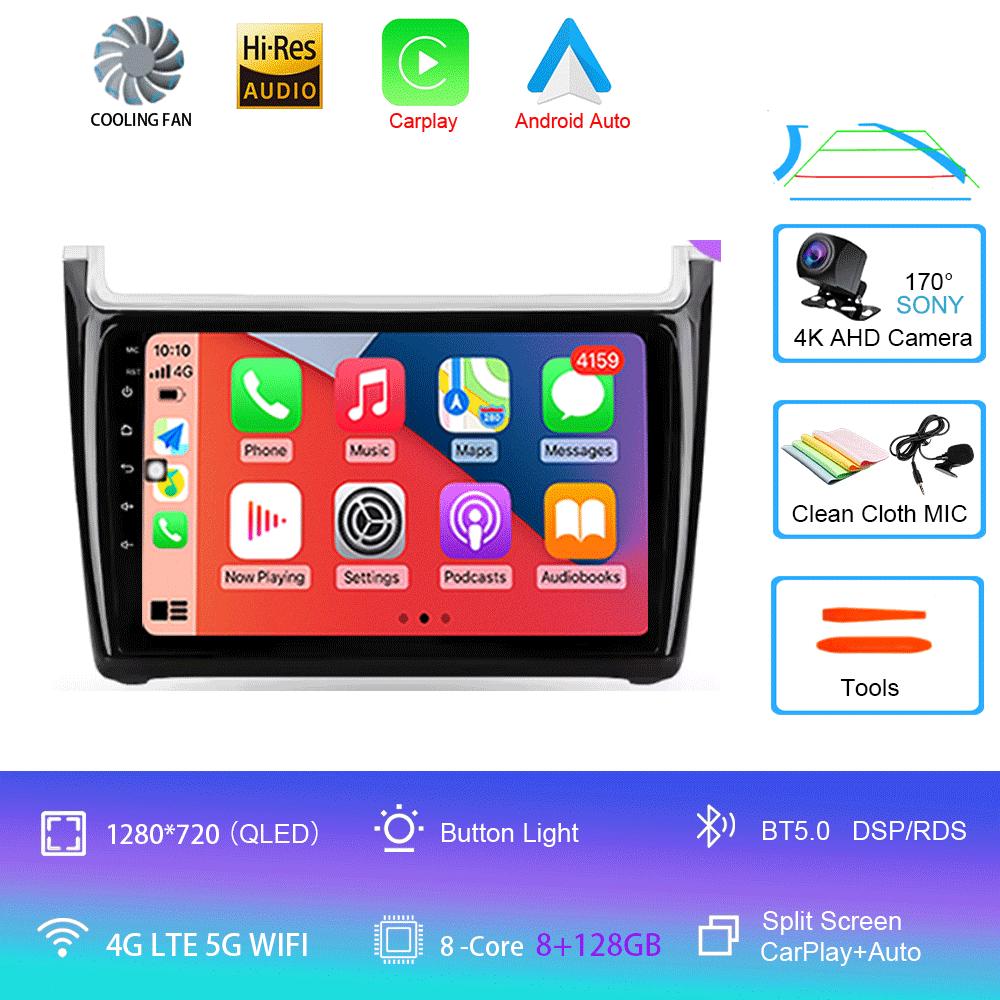 Android 14 For Volkswagen POLO 5 2008 - 2020 Car Radio Multimedia Video Player Navigation Stereo GPS No 2din