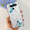For LG V50 ThinQ 5G Case LM-V500EM Phone Cover Fashion Flower Butterfly Soft Silicone Back Cover For LG V40 V50s Thinq 5G Bumper